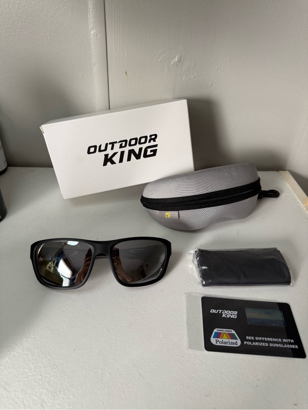 Outdoor King Men’s Polarized Sunglasses - Black